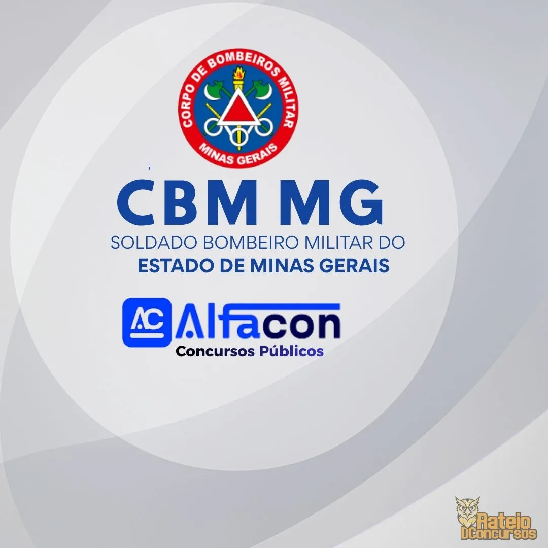 CBM MG - Soldado Bombeiro Militar do Estado de Minas Gerais - Alfacon 2026