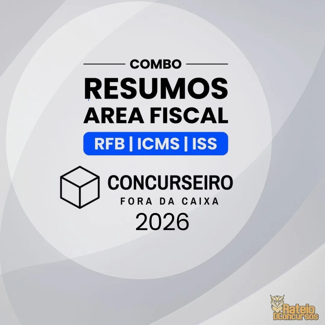Combo – Área Fiscal - Concurseiro Fora da Caixa 2026 Combo – Área Fiscal - Concurseiro Fora da Caixa 2026