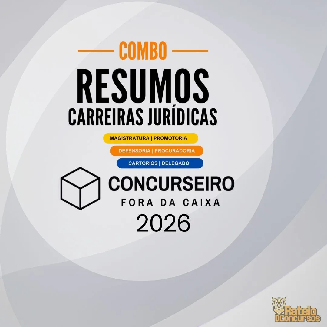 Combo – Carreiras Jurídicas - Concurseiro Fora da Caixa 2026 Combo – Carreiras Jurídicas - Concurseiro Fora da Caixa 2026