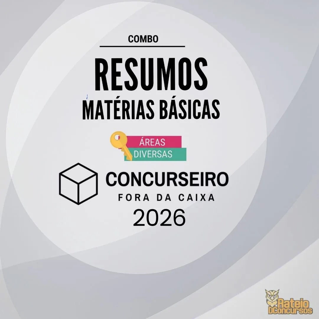 Combo – Matérias Básicas - Concurseiro Fora da Caixa 2026 Combo – Matérias Básicas - Concurseiro Fora da Caixa 2026