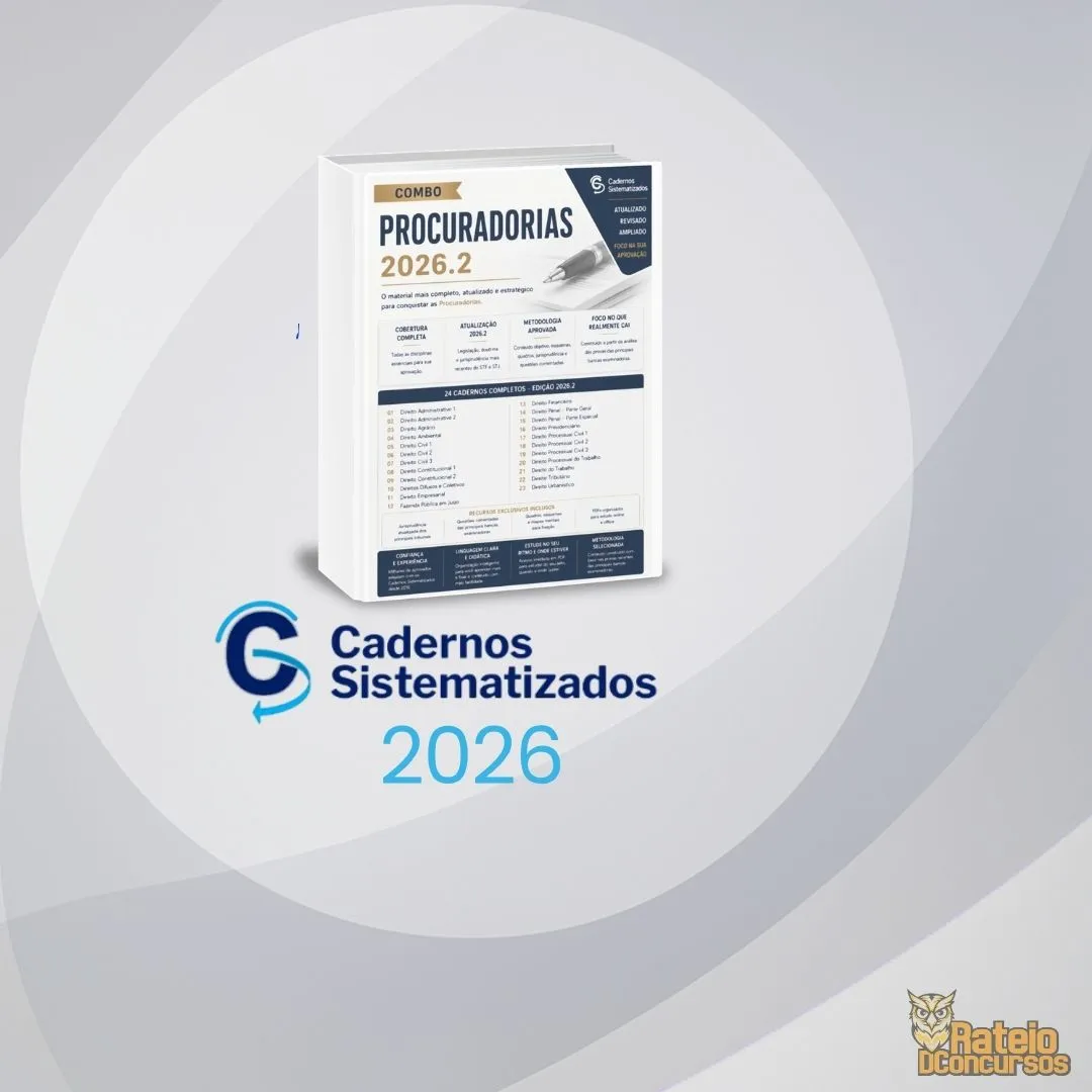 Procuradorias Combo - Cadernos Sistematizados – Edição 2026.2