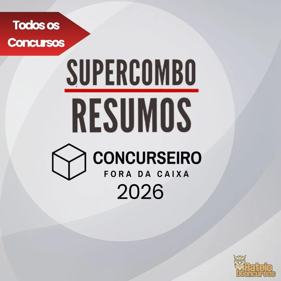 Combo – Todas as Matérias - Concurseiro Fora da Caixa 2026 Combo – Todas as Matérias - Concurseiro Fora da Caixa 2026