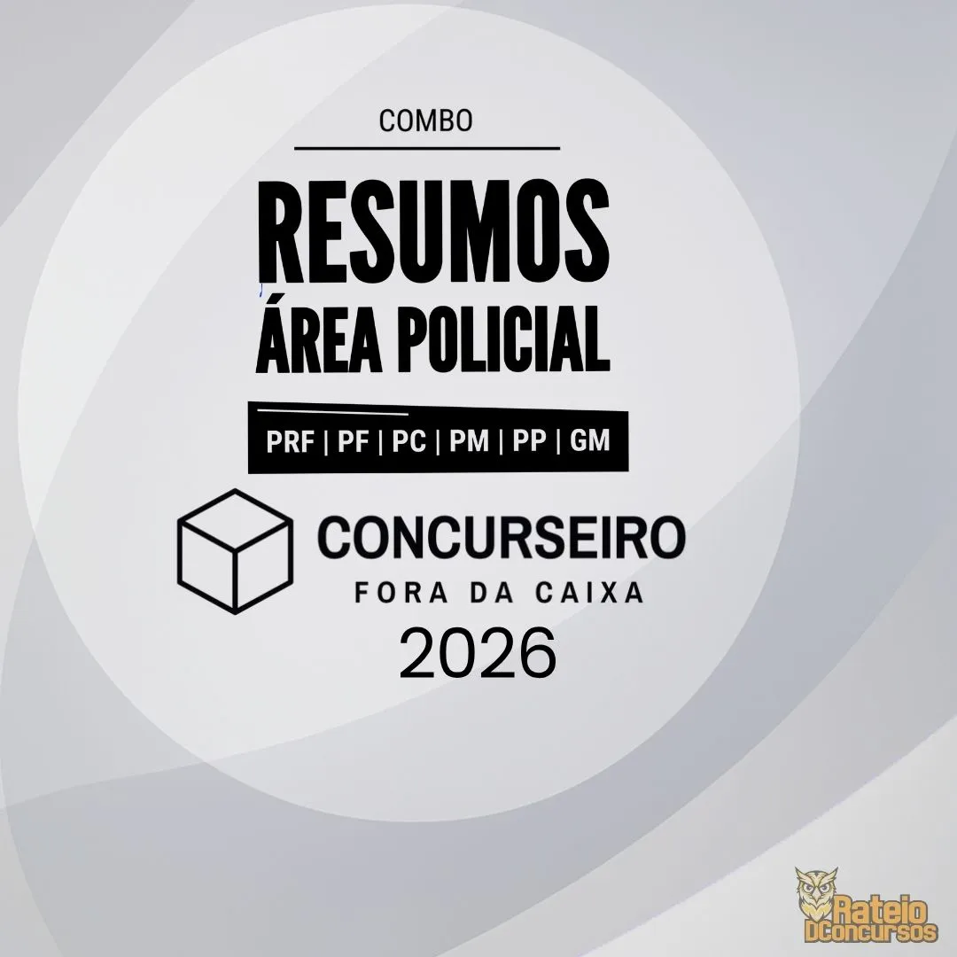 Combo – Área Policial - Concurseiro Fora da Caixa 2026 Combo – Área Policial - Concurseiro Fora da Caixa 2026