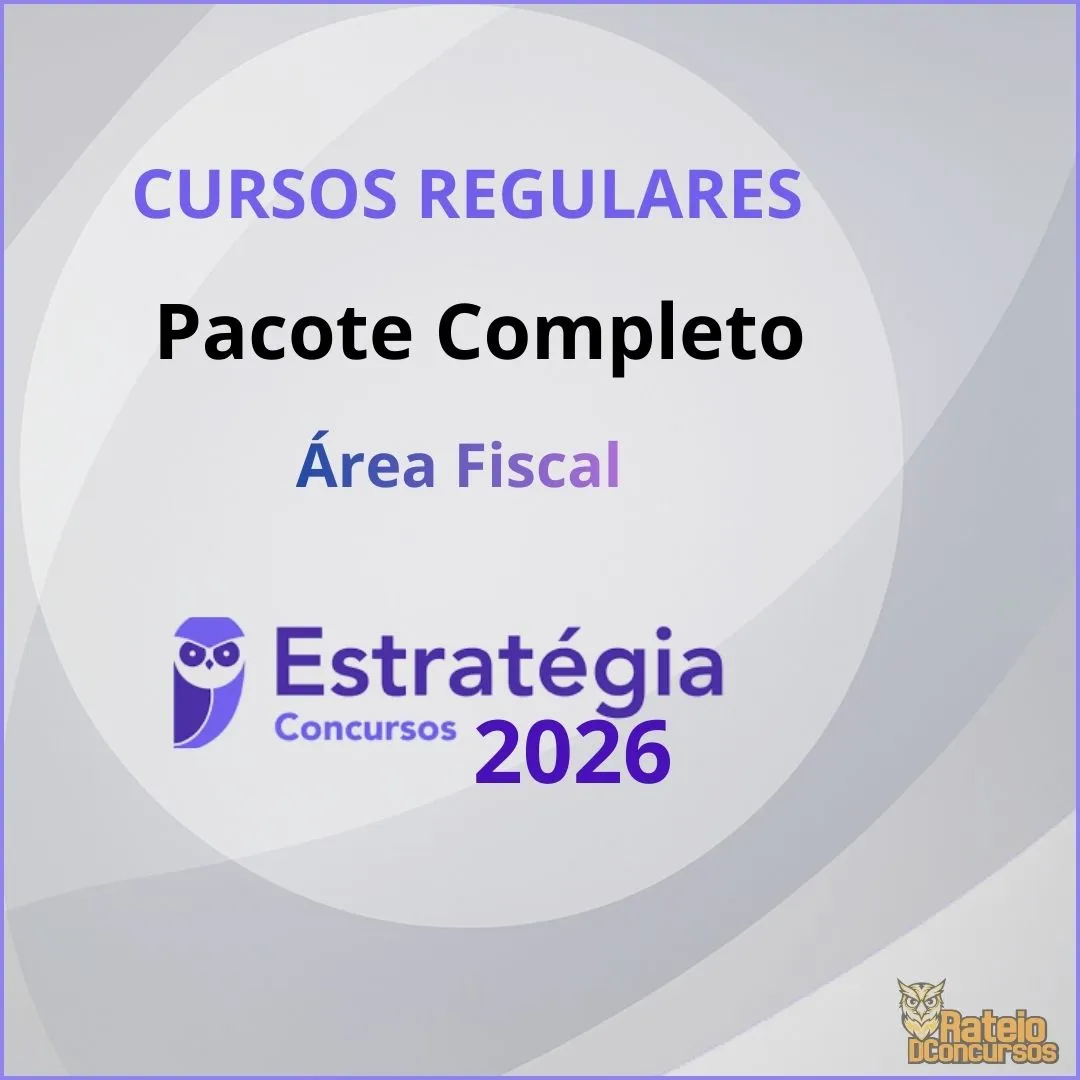 Curso Regular para Área Fiscal - Estratégia 2026