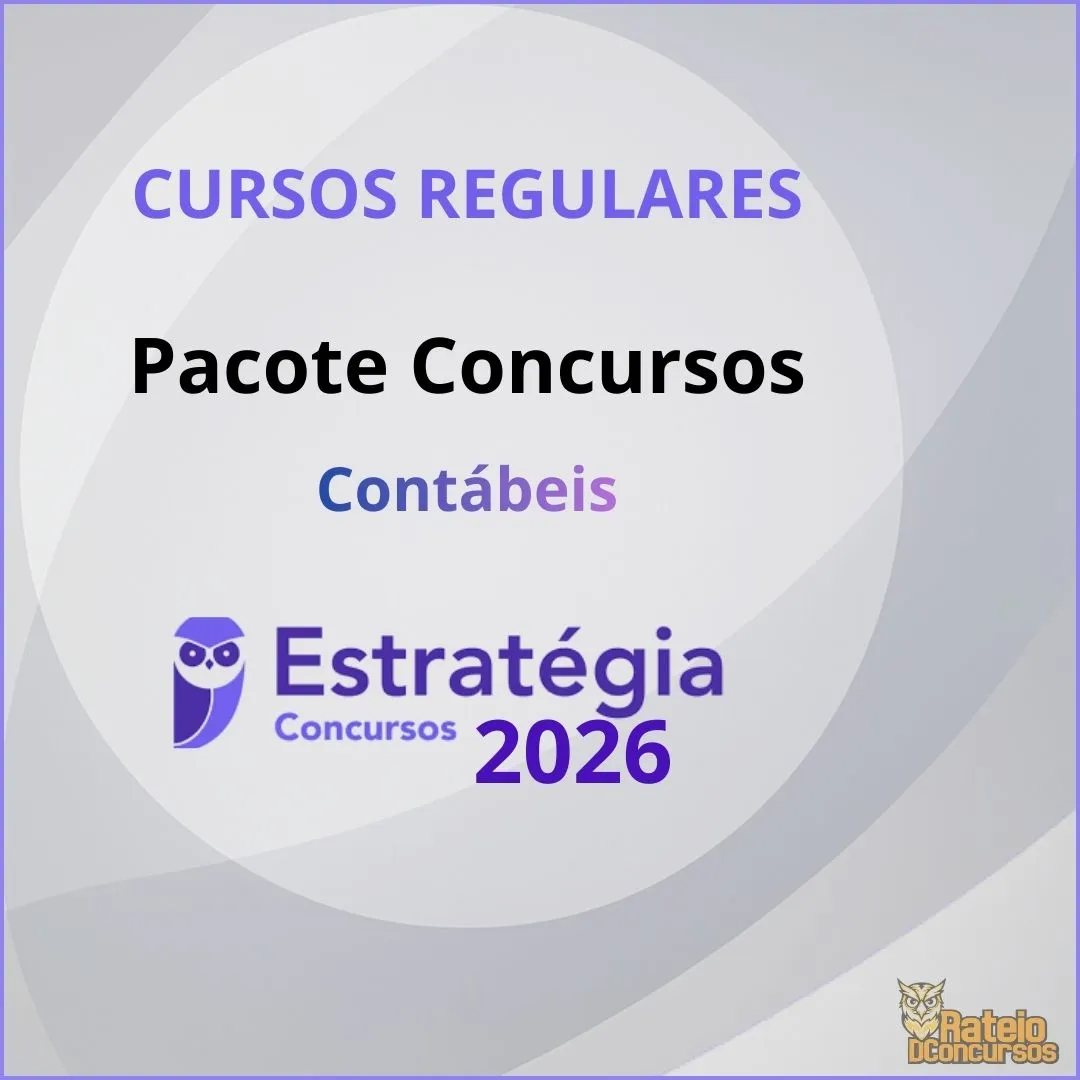 Curso Regular  - Concursos Contábeis - Estratégia 2026