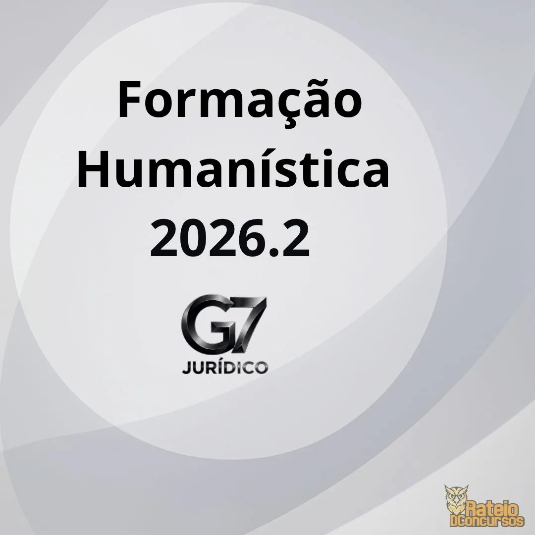 Formação Humanística - G7 Jurídico 2026.2