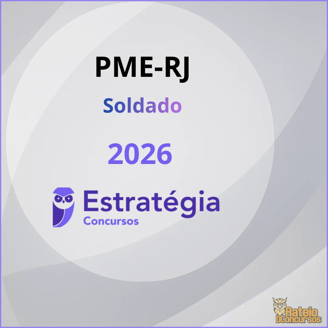 PME RJ - Soldado - Estratégia 2026