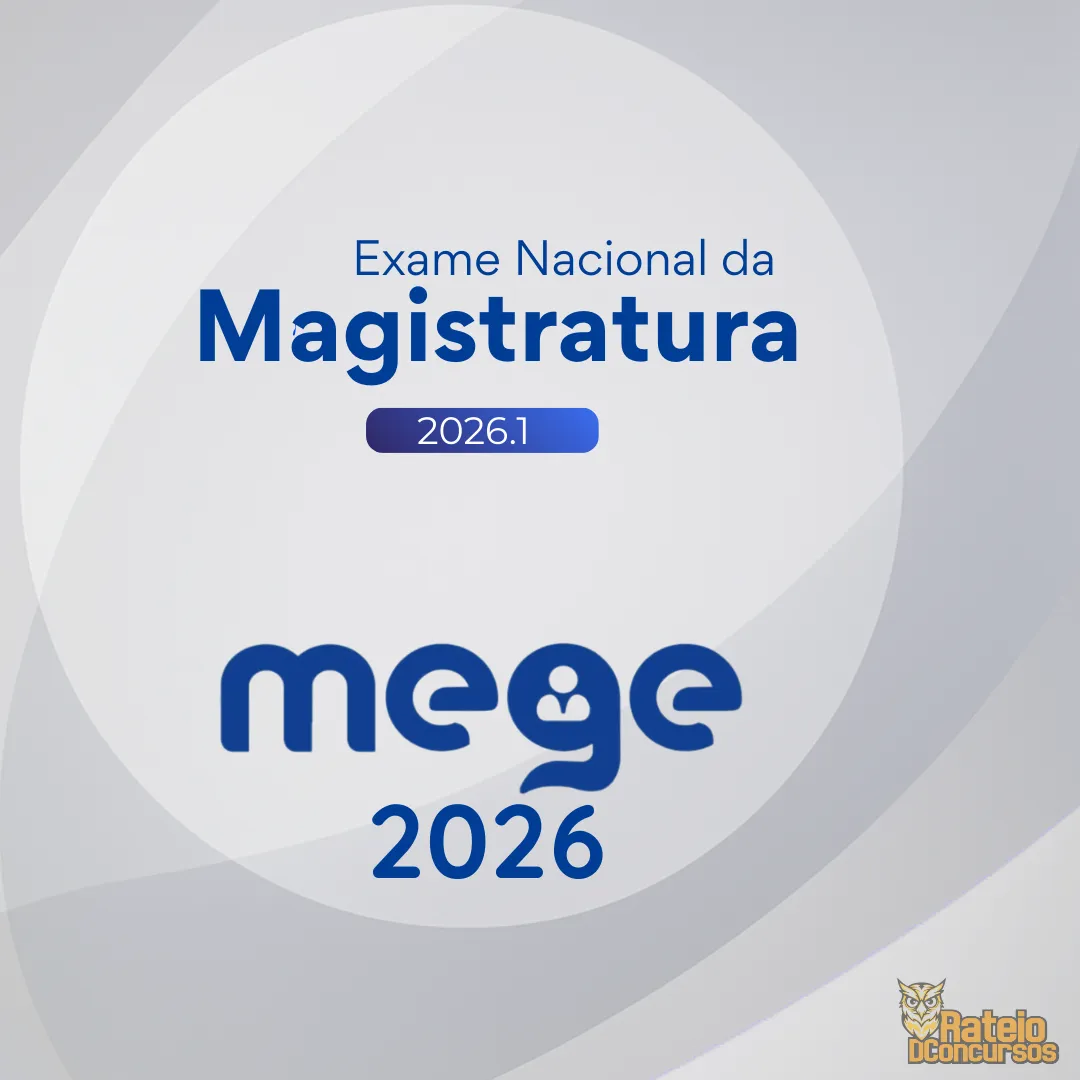 Enam 2026.1 - Exame Nacional da Magistratura -  Pré-edital - MEGE 2026