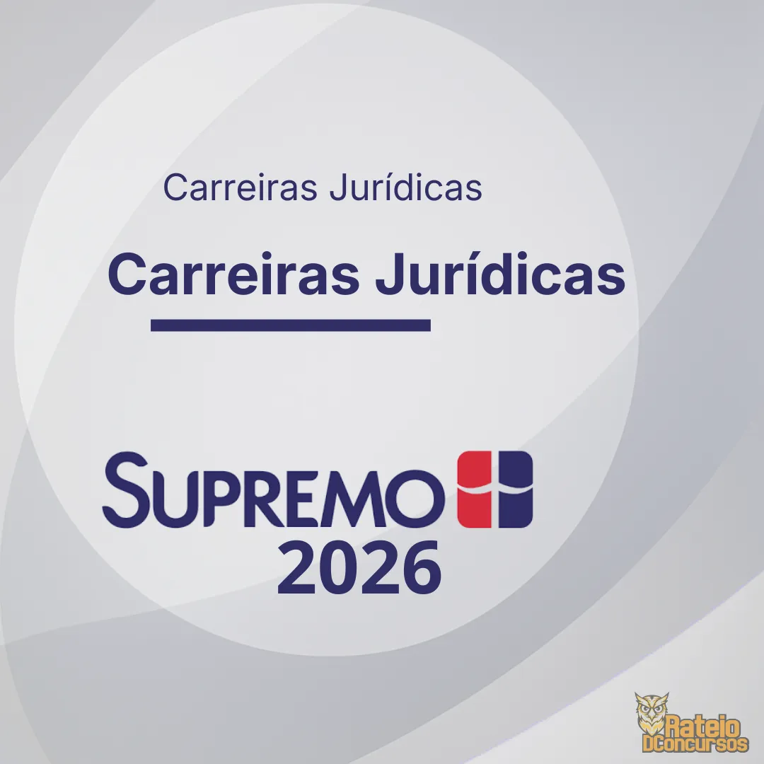 Carreiras Jurídicas - SUPREMO TV 2026 Carreiras Jurídicas - SUPREMO TV 2026