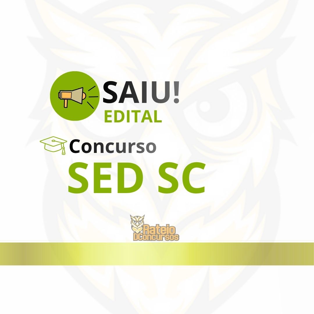 Concurso SED SC 2026: edital publicado com 10 mil vagas e salários de até R$ 11,5 mil
