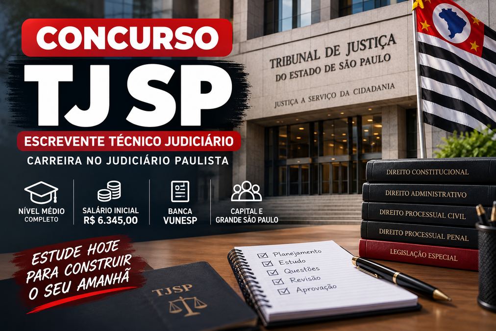 Concurso TJ SP: Escrevente tem salário de R$ 6,3 mil