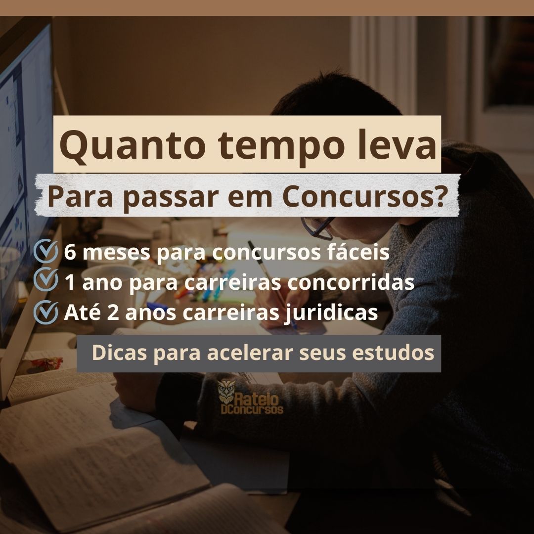 Quanto tempo leva para passar em concurso público? Veja a média de aprovação
