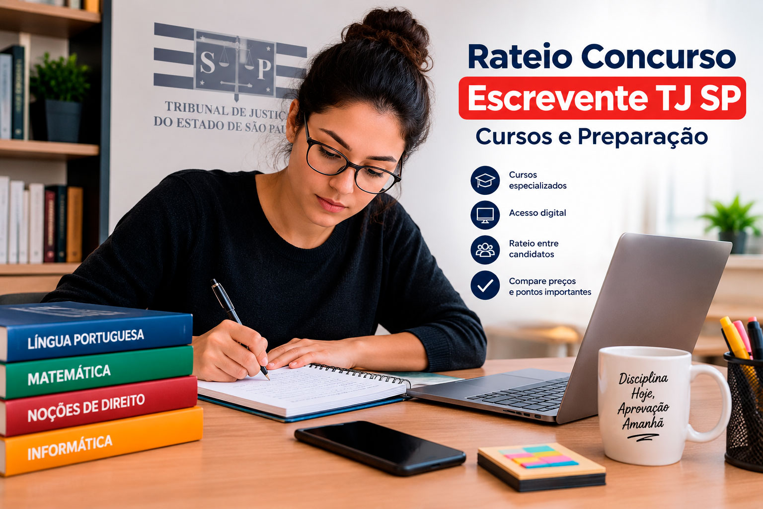 Rateio Concurso Escrevente TJ SP: Cursos e Preparação