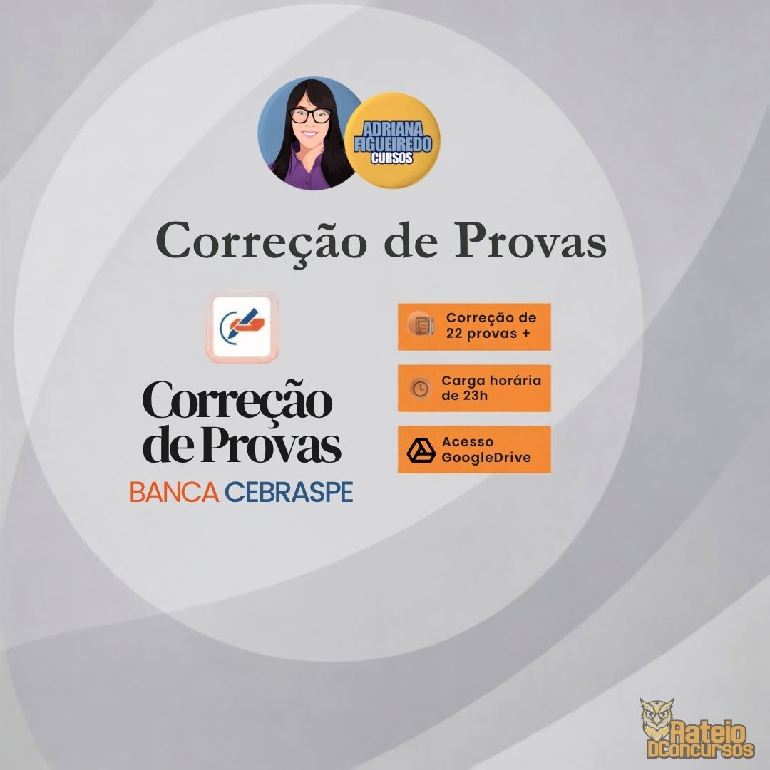 Correção de Provas Cebraspe – Português - Adriana Figueiredo 2026