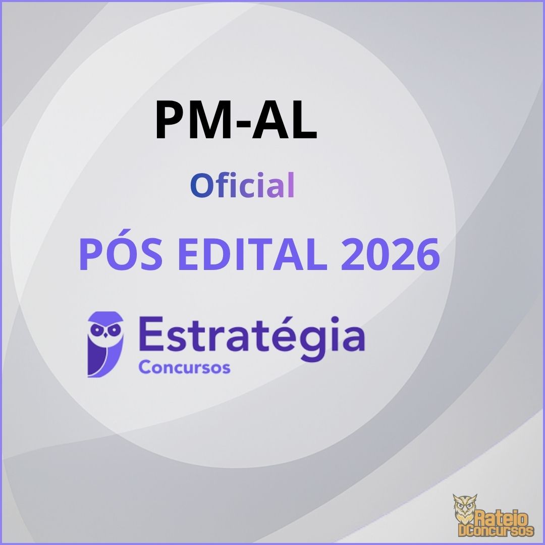PM AL Pós Edital - Oficial - Estratégia 2026